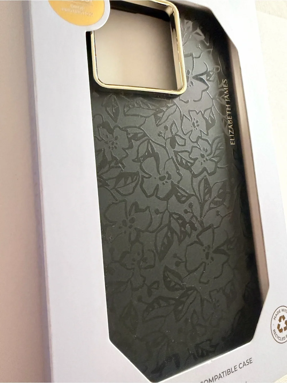 Elizabeth James Black Floral MagSafe Case for iPhone 15 Pro Max